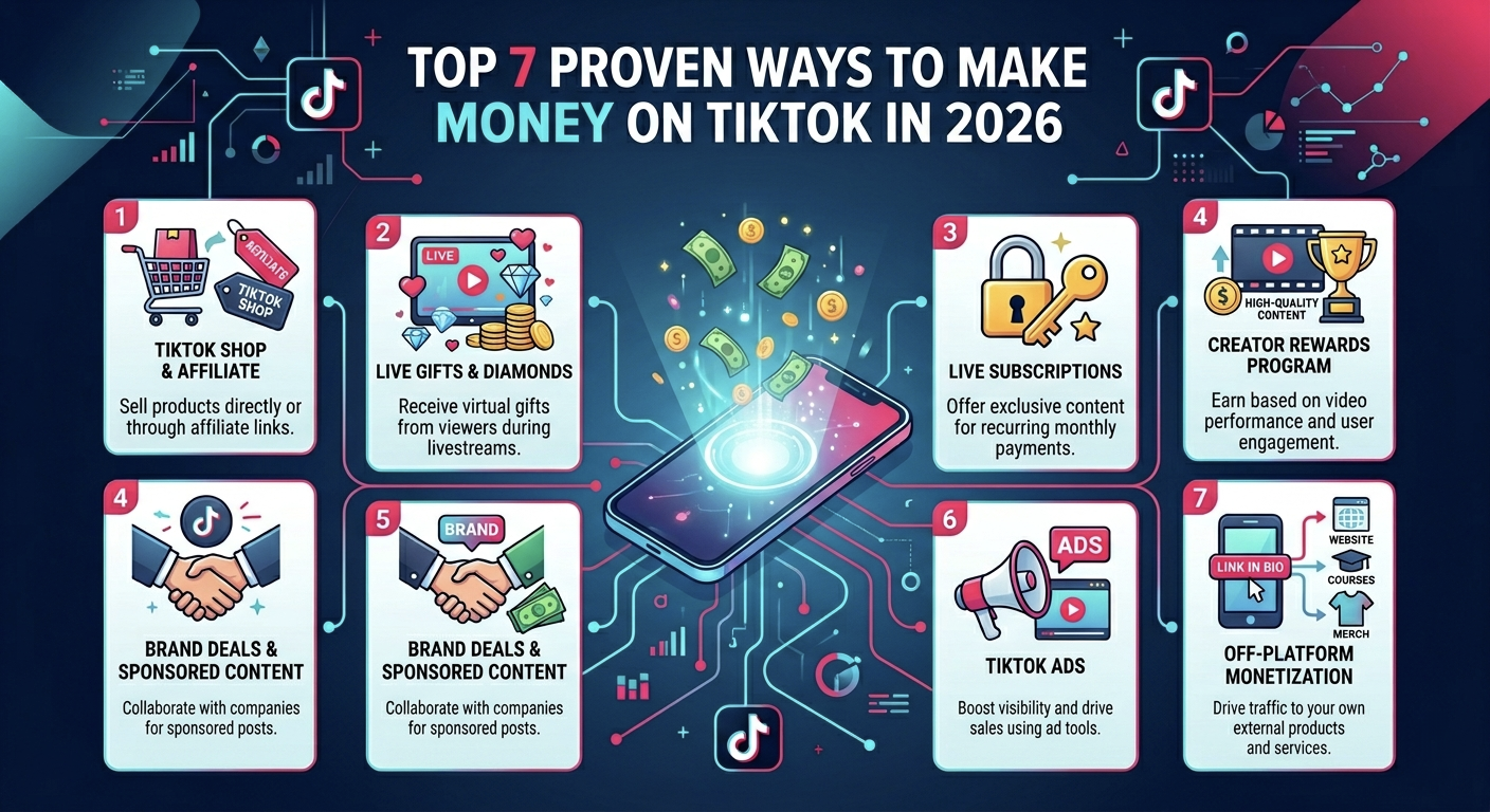 Top 7 Proven Ways to Make Money on TikTok in 2026