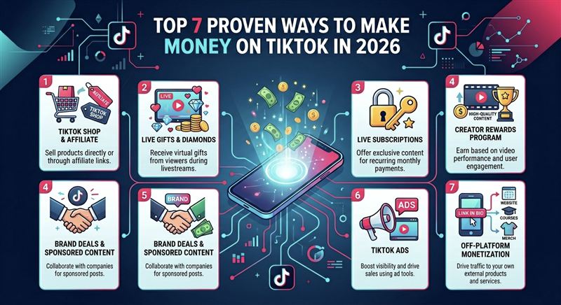 Top 7 Proven Ways to Make Money on TikTok in 2026